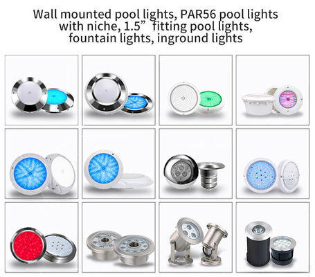 مصابيح حمام السباحة الداخلية OEM 42W ، أضواء LED لحمام السباحة 220 فولت متغيرة اللون