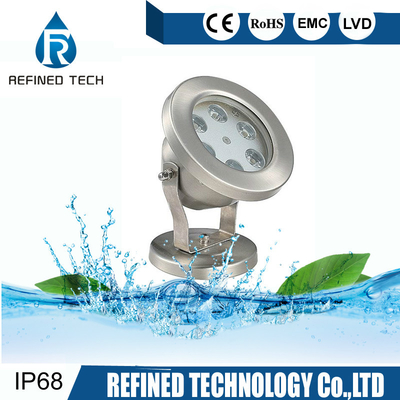 الفولاذ المقاوم للصدأ LED ضوء تحت الماء IP68 مقاوم للماء دائم