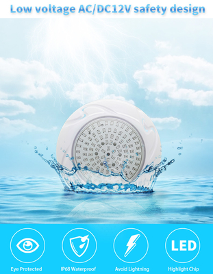 150x81mm أضواء حمام السباحة RGB ، أضواء متعددة تحت الماء لحمام السباحة