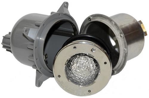 مصباح LED SPA متعدد الألوان من الفولاذ المقاوم للصدأ ، لمبة إضاءة LED لحمام السباحة 120V بيضاء