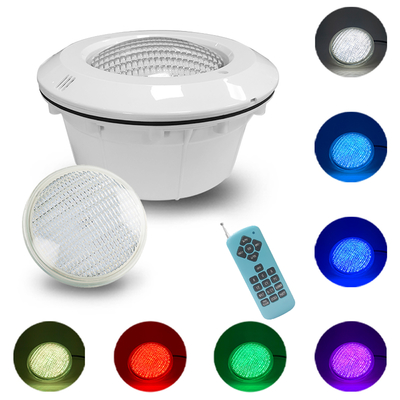 مصباح حمام سباحة LED متعدد الألوان للأماكن الخارجية PAR56 زجاج عملي سميك
