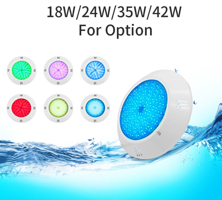 Single Color Swimming Pool Light 18W White Color  Resin Filled